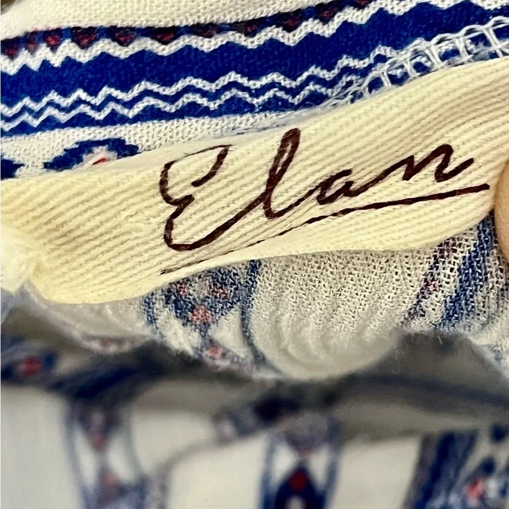 ELAN Aztec Southwest Mini Dress Women’s S | Boho Festival Swing Shift Resort - Picture 8 of 9